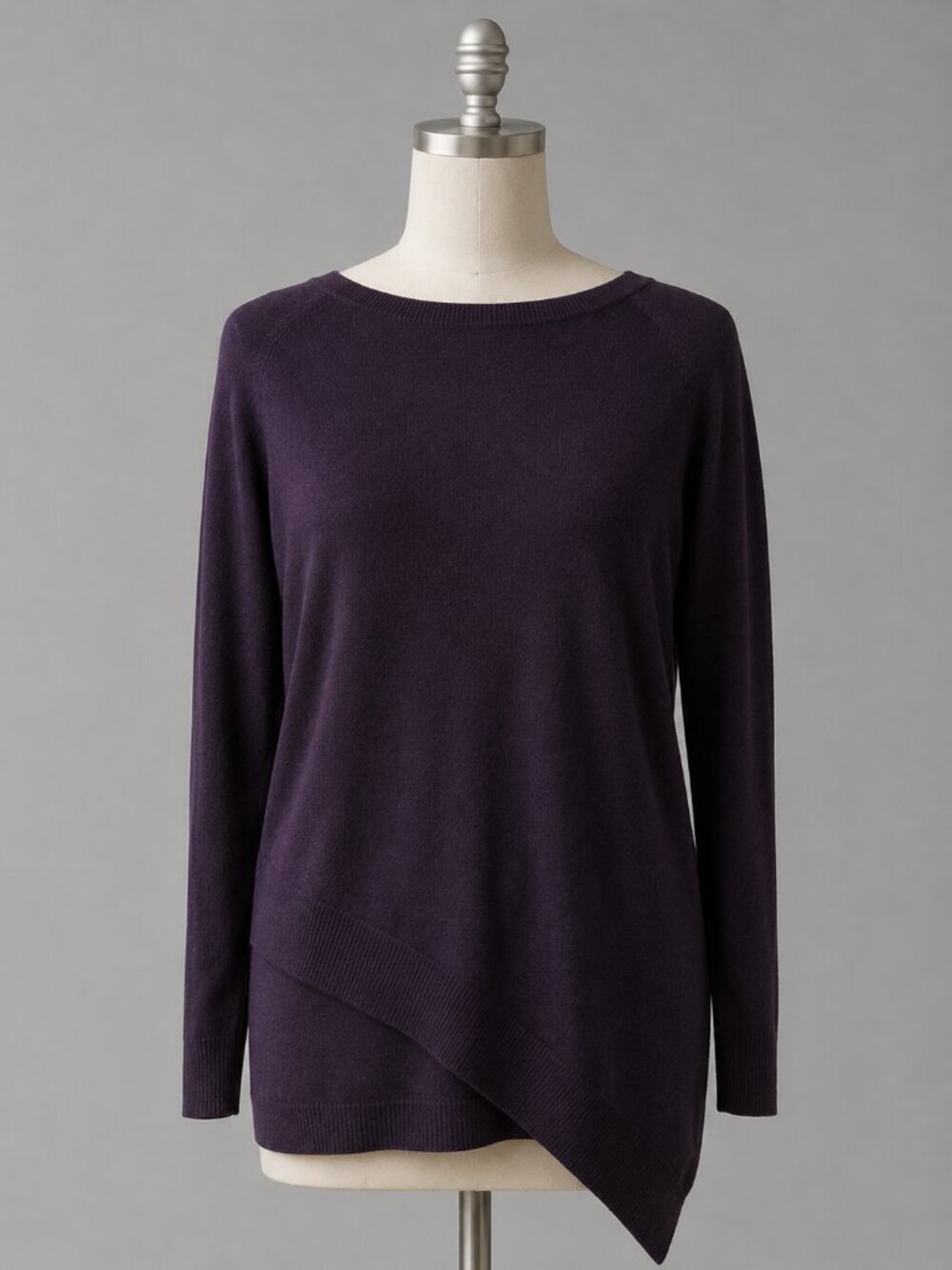 Apt. 9 | Asymmetric Long-Sleeve Lightweight Purple Sweater | Sz M